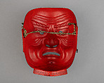 Full Mask (Sōmen), Iron, lacquer, Japanese