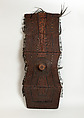 Shield, Wood, hair (human or animal), rope, pigment, Philippine, Bagobo