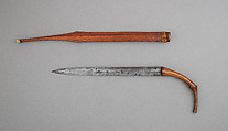 Dagger (Palitai) with Sheath, Wood, steel, bone, Mentawi, Mentawai Islands
