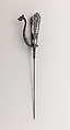 Dagger (Katar), Steel, South Indian, Thanjavur; blade, European