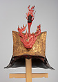 Helmet (<i>Zukinnari Kabuto</i>), Iron, lacquer, Japanese