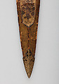 Dagger (Katar) and Sheath, Steel, leather, gold, Indian, Mughal