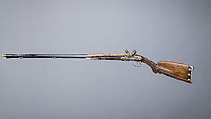 Double-Barreled Flintlock Shotgun, Nicolas Noël Boutet (French, Versailles and Paris, 1761–1833), Steel, wood (walnut, ebony), gold, silver, French, Versailles