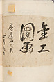 Recto 金工絵 Copy book of Toshiyoshi (also called Kōsō, Seijō, or Toshinaga), 紫原壽良画 Murasakibara Toshiyoshi (Japanese, born 1829), Ink on bound paper, Japanese