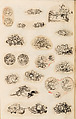金工絵 Copy book of Toshiyoshi (also called Kōsō, Seijō, or Toshinaga), 紫原壽良画 Murasakibara Toshiyoshi (Japanese, born 1829), Ink on bound paper, Japanese
