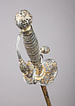 Smallsword, Silver, gold, wood, steel, French, Paris; blade, German