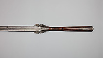Double-Barreled Side-by-Side Flintlock Shotgun, Joseph Manton &amp; Son, British, London 1834–1838, Steel, wood (walnut), brass, platinum, silver, British, London