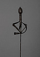 Rapier in 15th Century German Style, Steel, silver, German