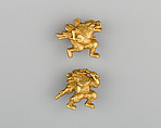 Pair of Sword-Grip Ornaments (Menuki), Gold, Japanese