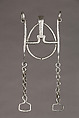 Ring Bit, Iron alloy, silver, copper, Ottoman