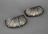 Toe Caps for a Pair of Foot Defenses (Sabatons), Steel, gold, German, Augsburg
