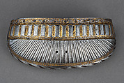 Toe Cap for a Foot Defense (Sabaton), Steel, gold, German, Augsburg
