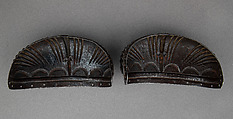 Toe Caps for a Pair of Foot Defenses (Sabatons), Steel, gold, German, Augsburg