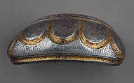 Toe Cap for a Foot Defense (Sabaton), Steel, gold, German, Augsburg