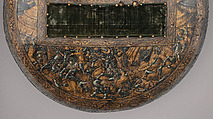 Shield, Attributed to Girolamo da Treviso (Italian, Treviso ca. 1498–1544 Boulogne-sur-Mer), Wood, linen, gesso, gold leaf, polychromy, Italian, probably Bologna