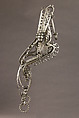 Double Curb Bit, Iron alloy, tin, South German