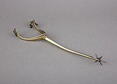 Rowel Spur (Right), Copper alloy, iron, British