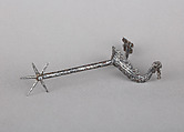 Rowel Spur (Left), Iron alloy, German or Bohemian