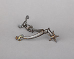 Rowel Spur (Right), Iron, gold, German