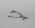 Rowel Spur (Left), Iron alloy, silver, German