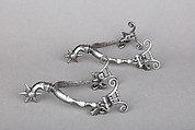 Pair of Rowel Spurs, Iron alloy, German