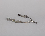 Rowel Spur, Iron alloy, silver, European