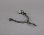 Rowel Spur, Iron alloy, silver, German