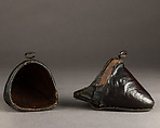 Lady's Stirrup, Leather, iron, vegetal thread, French