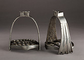 Pair of Stirrups, Iron alloy, German or Netherlandish