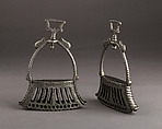 Pair of Stirrups, Iron alloy, Argentinian