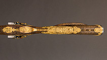 Double-Barreled Flintlock Shotgun with Exchangeable Percussion Locks and Barrels, Nicolas Noël Boutet (French, Versailles and Paris, 1761–1833), Steel, gold, wood (walnut), silver, horn, French, Versailles and Paris
