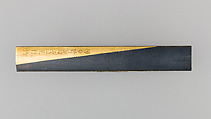 Knife Handle (Kozuka), Copper-gold alloy (shakudō), gold, copper-silver alloy (shibuichi), Japanese