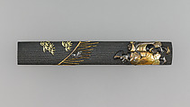 Knife Handle (Kozuka), Copper-gold alloy (shakudō), gold, copper-silver alloy (shibuichi), silver, copper, Japanese