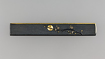 Knife Handle (Kozuka), Copper-gold alloy (shakudō), gold, silver, Japanese