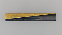 Knife Handle (Kozuka), Copper-gold alloy (shakudō), gold, silver, Japanese