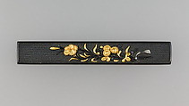 Knife Handle (Kozuka), Copper-gold alloy (shakudō), gold, silver, Japanese