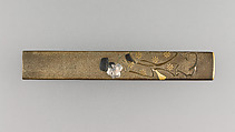 Kninfe Handle (Kozuka), Copper-silver alloy (shibuichi), copper-gold alloy (shakudō), gold, silver, Japanese