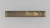 Knife Handle (Kozuka), Copper-silver alloy (shibuichi), gold, copper, Japanese