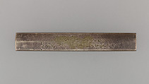 Knife Handle (Kozuka), Copper-silver alloy (shibuichi), gold, Japanese