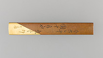 Knife Handle (Kozuka), Copper, gold, silver, copper-gold alloy (shakudō), Japanese