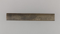 Knife Handle (Kozuka), Copper-silver alloy (shibuichi), gold, Japanese