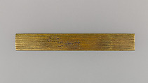 Knife Handle (Kozuka), Copper alloy (sentoku), gold, Japanese