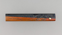 Knife Handle (Kozuka), Copper, copper-gold alloy (shakudō), gold, Japanese