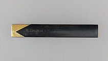 Knife Handle (Kozuka), Copper-gold alloy (shakudō), gold, Japanese