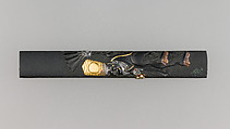 Knife Handle (Kozuka), Copper-gold alloy (shakudō), silver, gold, copper, Japanese