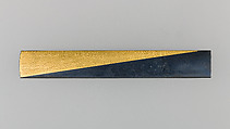 Knife Handle (Kozuka), Copper-gold alloy (shakudō), gold, Japanese