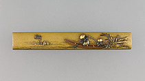 Knife Handle (Kozuka), Copper alloy (sentoku), gold, copper-gold alloy (shakudō), silver, copper, Japanese