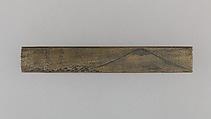 Knife Handle (Kozuka), Copper-silver alloy (shibuichi), silver, Japanese