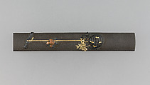 Knife Handle (Kozuka), Copper-silver alloy (shibuichi), gold, copper, copper-gold alloy (shakudō), Japanese