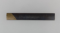 Knife Handle (Kozuka), Copper-gold alloy (shakudō), gold, silver, Japanese